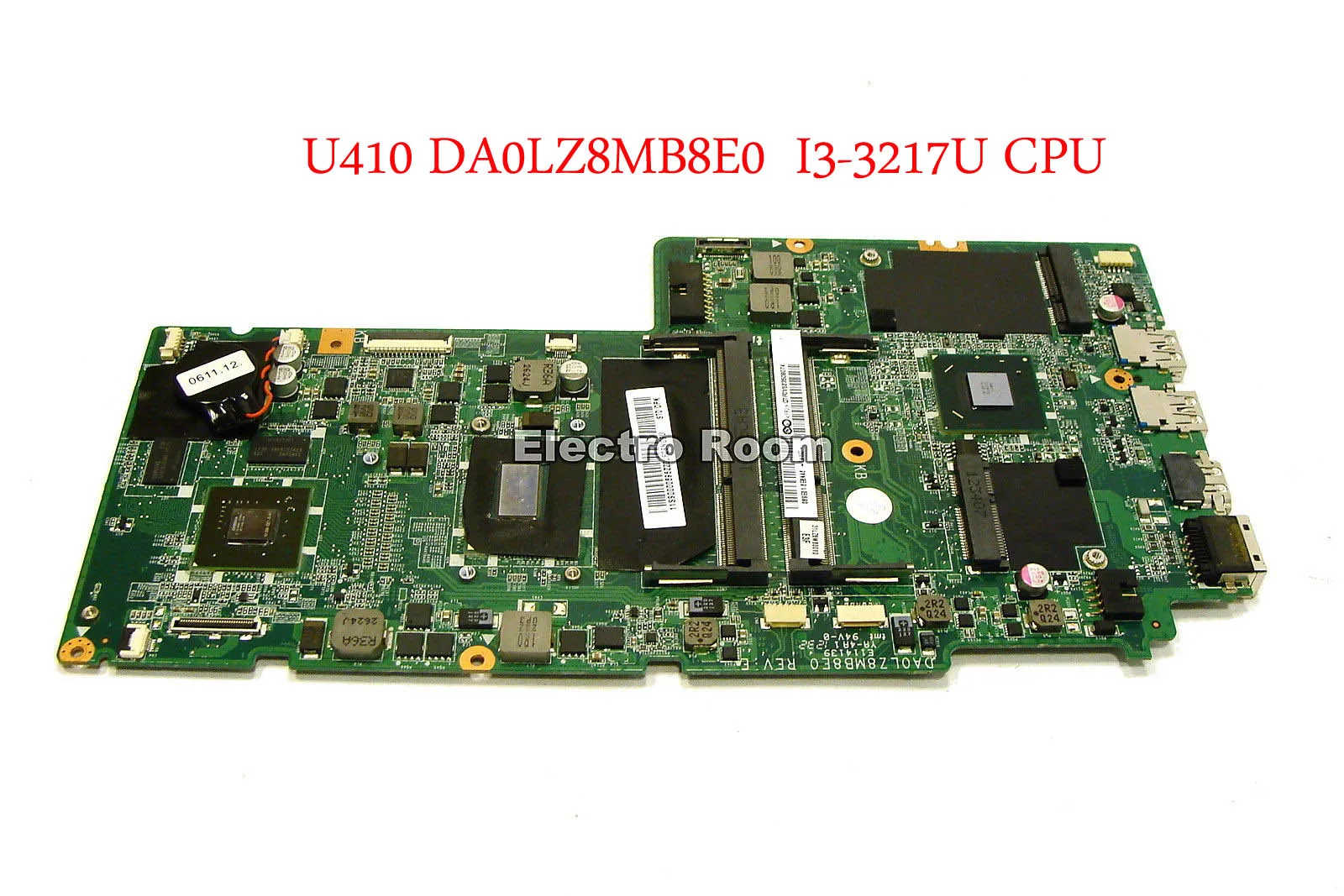

Laptop Motherboard for Lenovo thinkpad U410 DA0LZ8MB8E0 with I3-3217U CPU gefore GPU DDR3 100% tested Fully