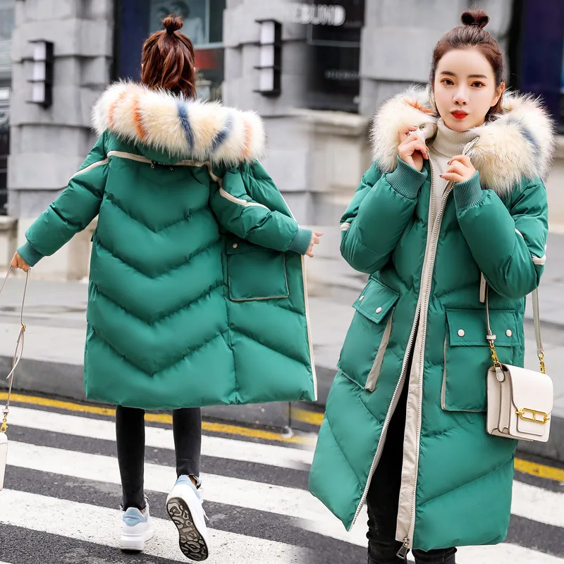 

Cotton-padded Jacket Women's 2019 New Style Korean-style Mid-length Cotton Coat Women's INS Hong Kong Style Winter Thick Coat Ve