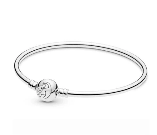 925 пробы серебряный браслет с подвеской «Змейка» и подвеской из камня подходит для самостоятельного изготовления ювелирных изделий из бисера