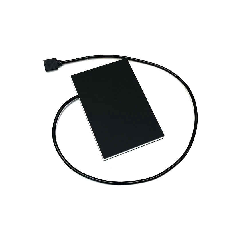 RGB 2.5 hard drive bracket dust cover chassis luminous decoration 5V phantom hard drive light board ROG faith light board pc case pc chassis