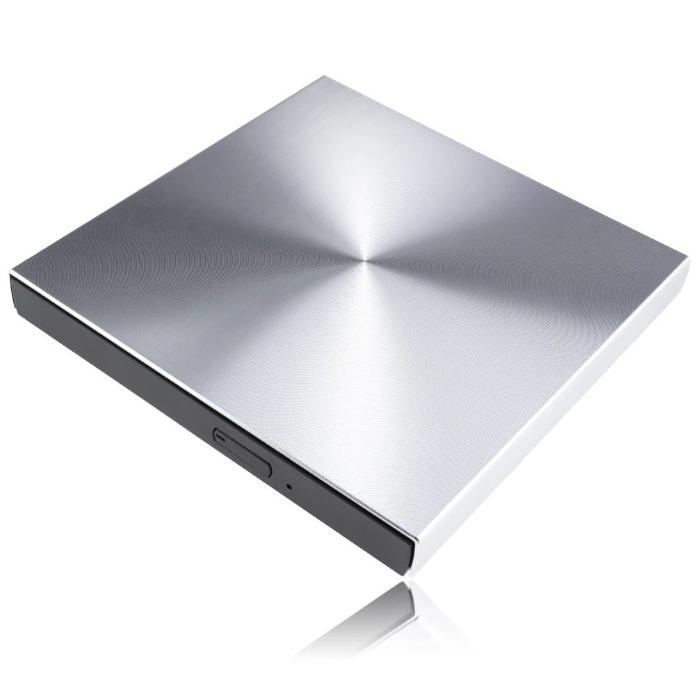 YiYaYo USB 3,0 алюминиевый сплав внешний DVD горелки писатель рекордер CD rom плеер портативный оптический привод для ноутбука ПК Macbook OS - Цвет: Синий