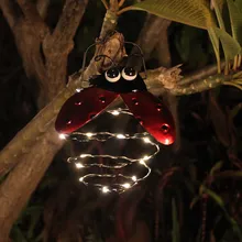 Гирлянда светильник светодиодный гирлянда Солнечная энергия Солнечный СВЕТОДИОДНЫЙ светильник для сада Водонепроницаемый ночной Светильник Жук люстра декоративный светильник# G2#4