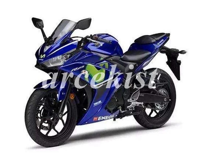 

New ABS Injection Mold Full Fairing Kit For Yamaha YZF R3 YZF R25 2015 2016 2017 15 16 17 Body Kits Custom Dark blue