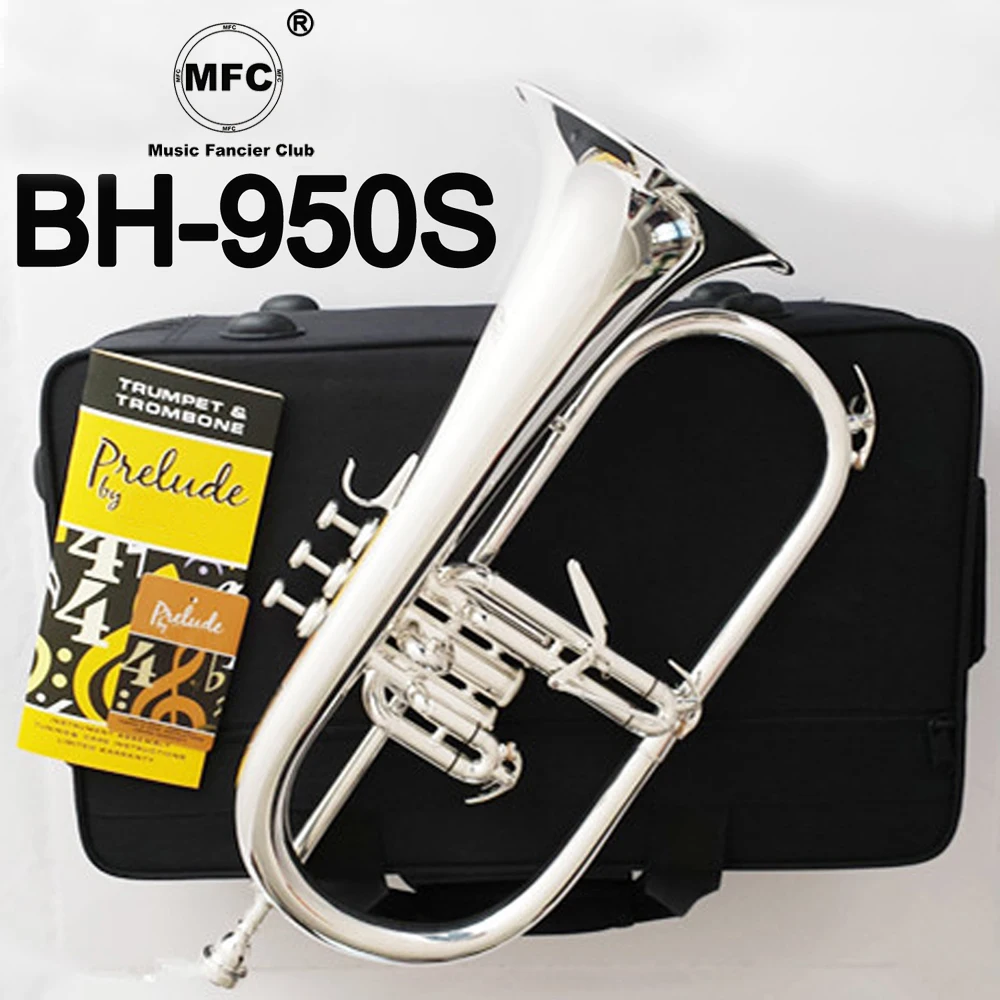 Music Fancier Club Professional Flugelhorn Bh950s Silver Plated With