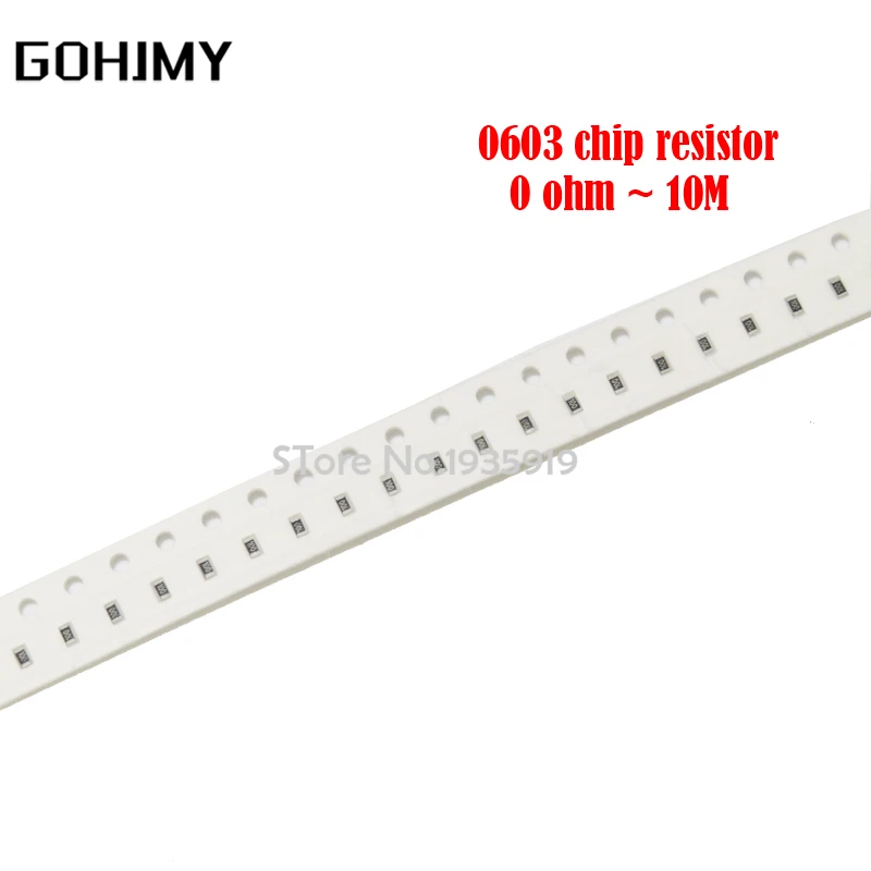100pcs 0603 SMD resistor 0R ~ 10M 1/10W 0 1 10 100 150 220 330 470 ohm 1K 2.2K 10K 100K 1M 1R 10R 100R 150R 220R 330R 470R | Электронные