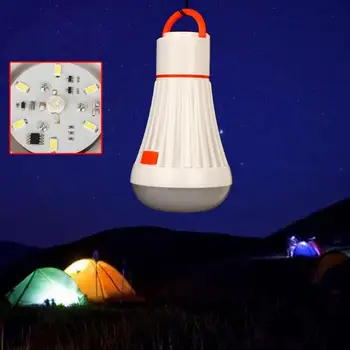 

Led Bulb Type Flashlight Led Camping Lamp Charging Two Users Outside Portable Magnetic Work Hanging Lamp
