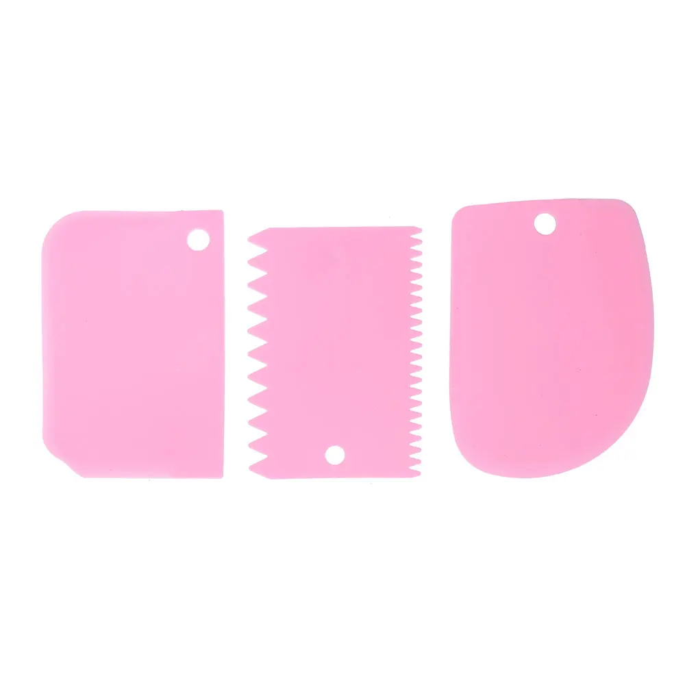 3 шт./лот резак для теста и торта лопатка скребок крема лезвие силиконовая