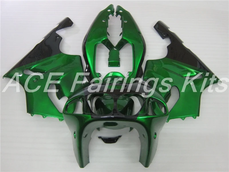 ABS обтекатель комплект подходит для Kawasaki Ninja ZX7R ZX-7R 1996-2003 96 97 98 99 00 01 02 03 Обтекатели на заказ темно-зеленый черный