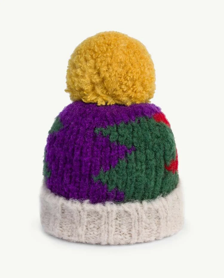 Шапки для маленьких мальчиков; бренд TAO г.; осенне-зимние теплые вязаные шапки для мальчиков и девочек; новые модные детские шапки с принтом - Цвет: ball retro hat