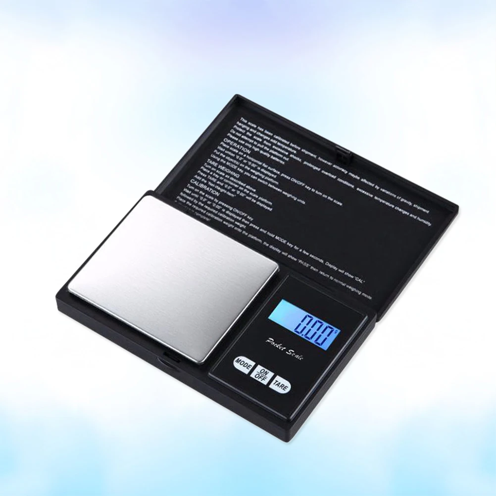 Portable Mini Digital Scale Ultra Slim Multifunction Large Display Electronic Platform Scale For Tea Leaf Kitchen Food Jewelry