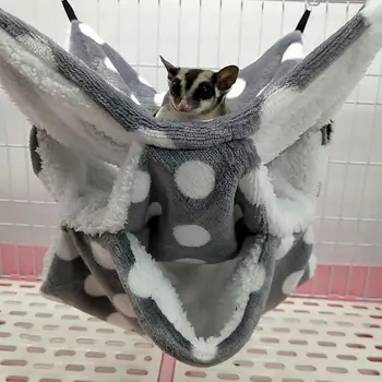 

Large Pet Birds Hamster Hanging House Small Animals Squirrel Cotton Hammock Beds Nesters Double Layer Rat Squirrel Warm House