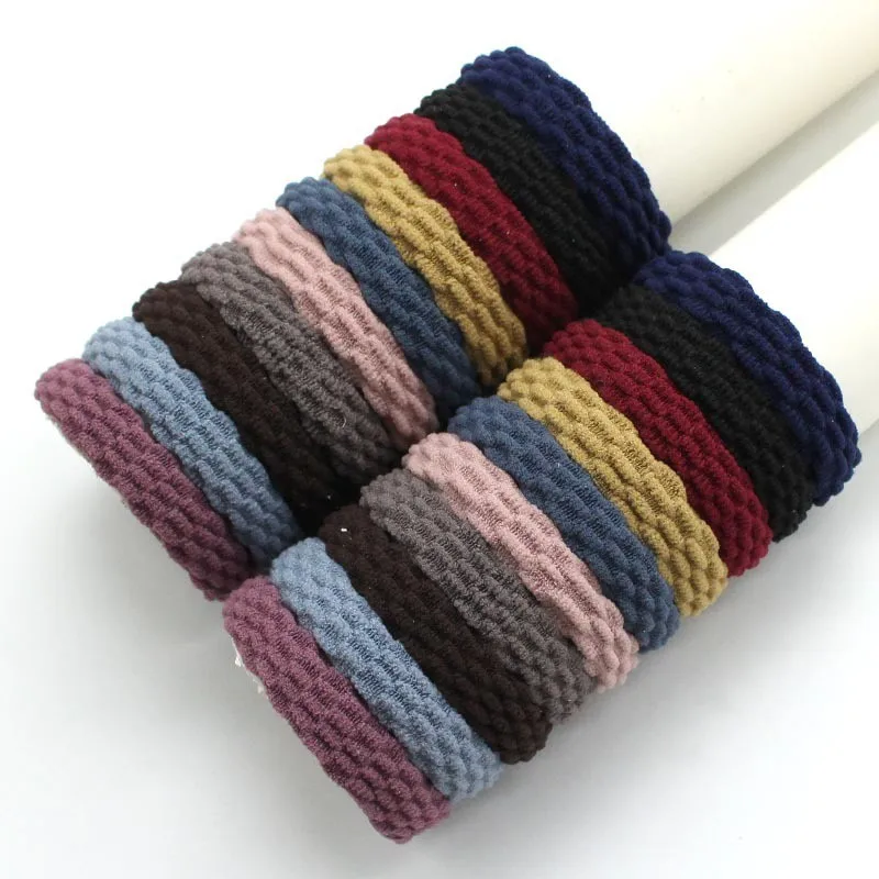 10PCS/Set Fashion Korean Elastic Hair Bands For Women's High Elastic Hair Circle Hair Rope Hair Accessories Headwear Headdress