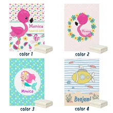 LVYZIHO – couverture pour bébé jaune sous marin, sirène, flamant rose, 30x40 / 48x60 / 60x80 pouces