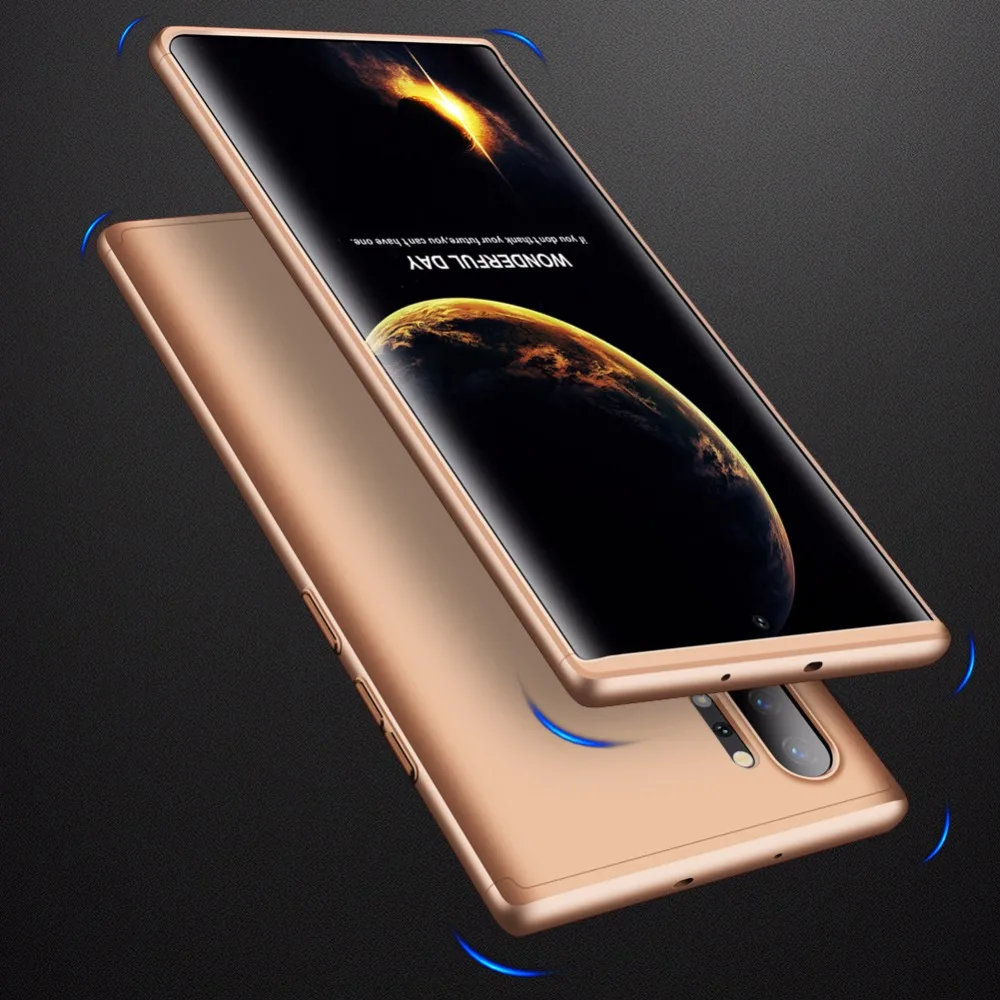 100 шт./лот 360 все включено щит PC модный пластиковый чехол для samsung galaxy Note 8 9 10 10 plus чехол для телефона