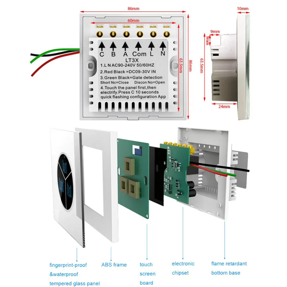HonesThing Wireless Garage Door Opener Sliding Swing Wifi Remote Control Switch Module for Automatic Door Gate Universal with APP 5