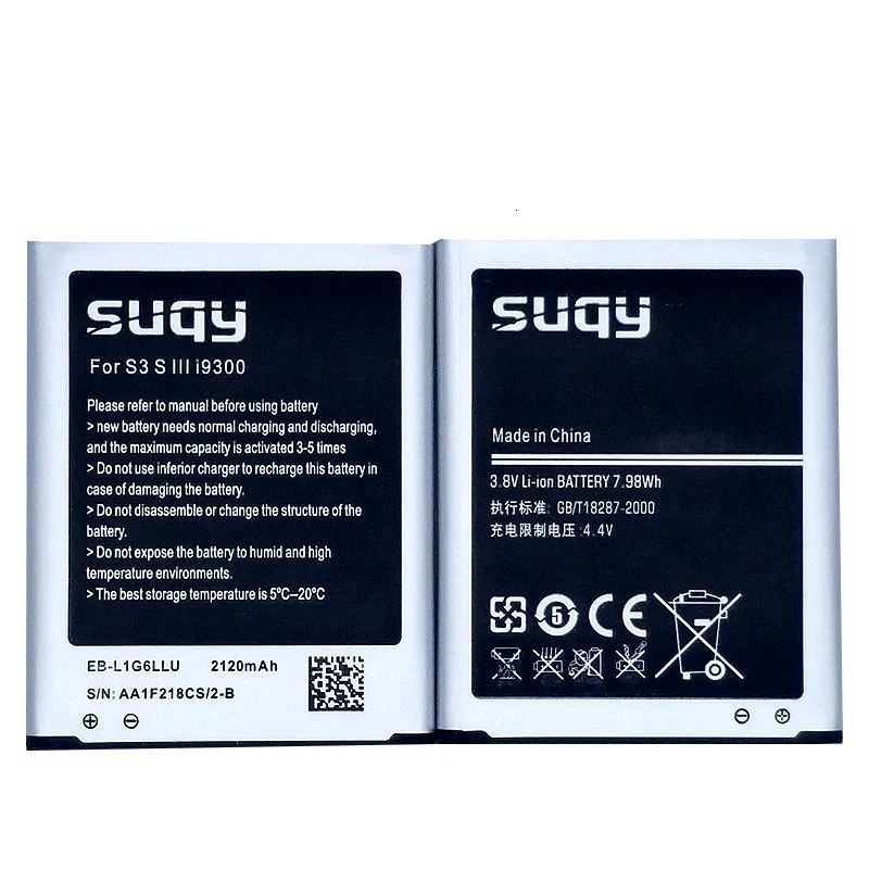 Аккумулятор для Samsung Galaxy S3 i9300 i9305 i747 i535 L710 без NFC|Аккумуляторы мобильных телефонов|