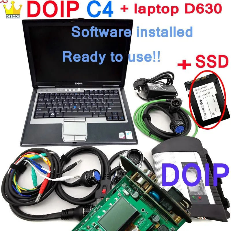 

Mb Star C4 SD Connect plus DOIP Compact C4 с ноутбуком DE-LL D630 мультиплексор для автомобилей и грузовиков с программным обеспечением Wi-Fi диагностические инструменты