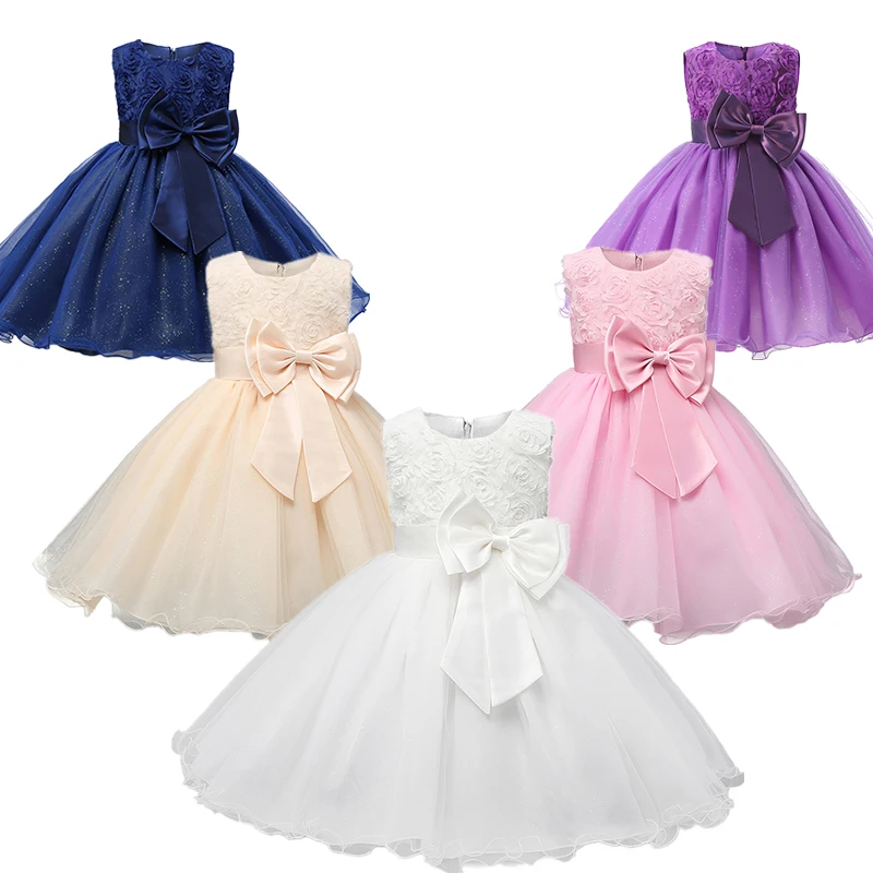 New Year Costume Princess Dress Christening Gown Newborn Baby Girl