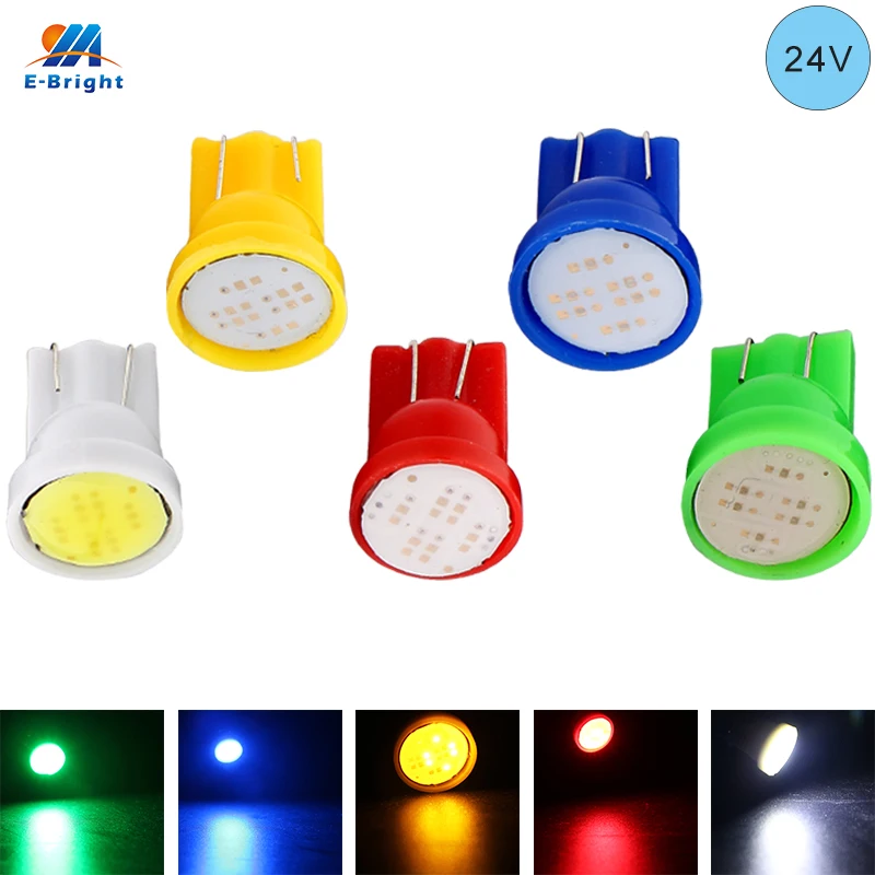 YM E яркий 10X T10 194 168 W5W 24V 12V COB 2W Светодиодный Автомобильные фары Подсветка салона