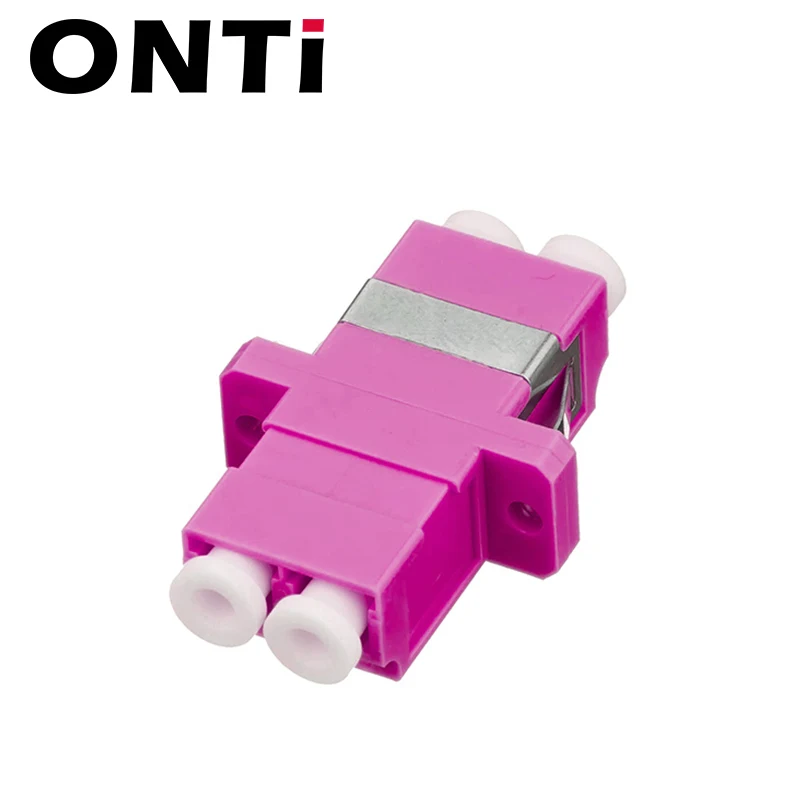 ONTi LC UPC Duplex single-mode Fiber optic Adapter LC Optical fiber coupler LC APC Fiber flange LC Metal Connector