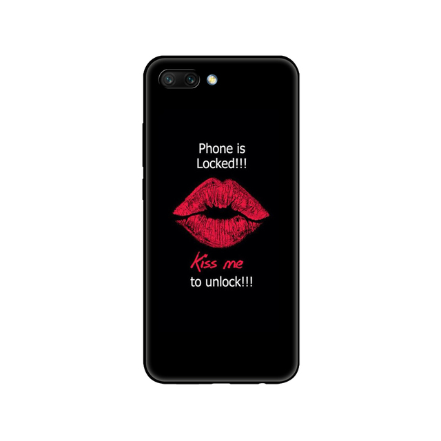 honor 10 case soft silicon tpu back phone cover for huawei honor 10 Case Etui protective printing coque black tpu case
