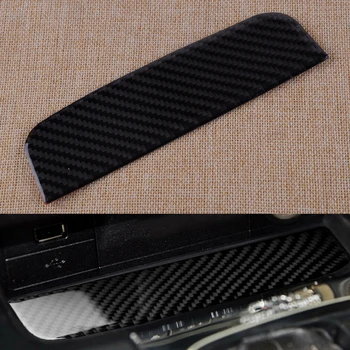 

CITALL Carbon Fiber Texture Console Storage Box Decor Trim Cover fit for Ford Mustang 2015 2016 2017 2018 2019
