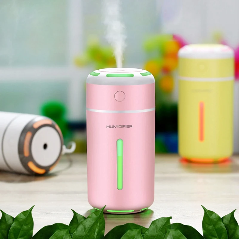 Aromatherapy Diffuser USB Ultrasonic Air Humidifier Mist Maker Aroma Essential Oil Diffuser for Home with LED Light Decoration