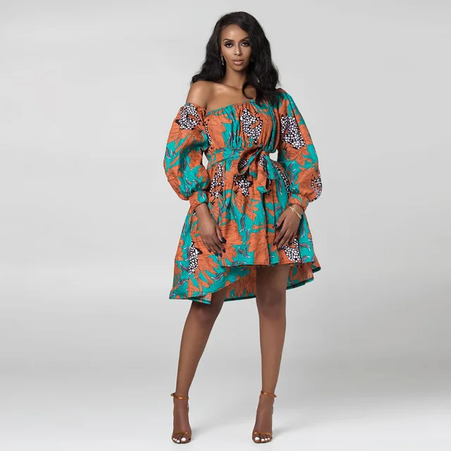Ibe Sexy Off Shoulder African Dress - Image 3