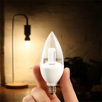 

ARILUX AL-B04 E12 4.5W Dimmable LED Candle Bulb Warm White for Ceiling Lamp Desk Table Standing Lantern Spotlights Candle Tubes