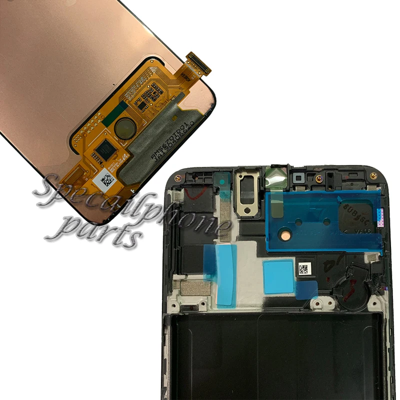 Супер AMOLED lcd для samsung Galaxy A70 A705 lcd дисплей кодирующий преобразователь сенсорного экрана в сборе+ клей для samsung A705F A705 lcd