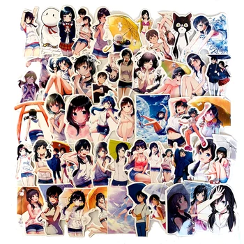 

50PCS Japanese anime weathering with you Sticker For Backpack PVC Skateboard motorcycle helmet Car Styling Car Accessories