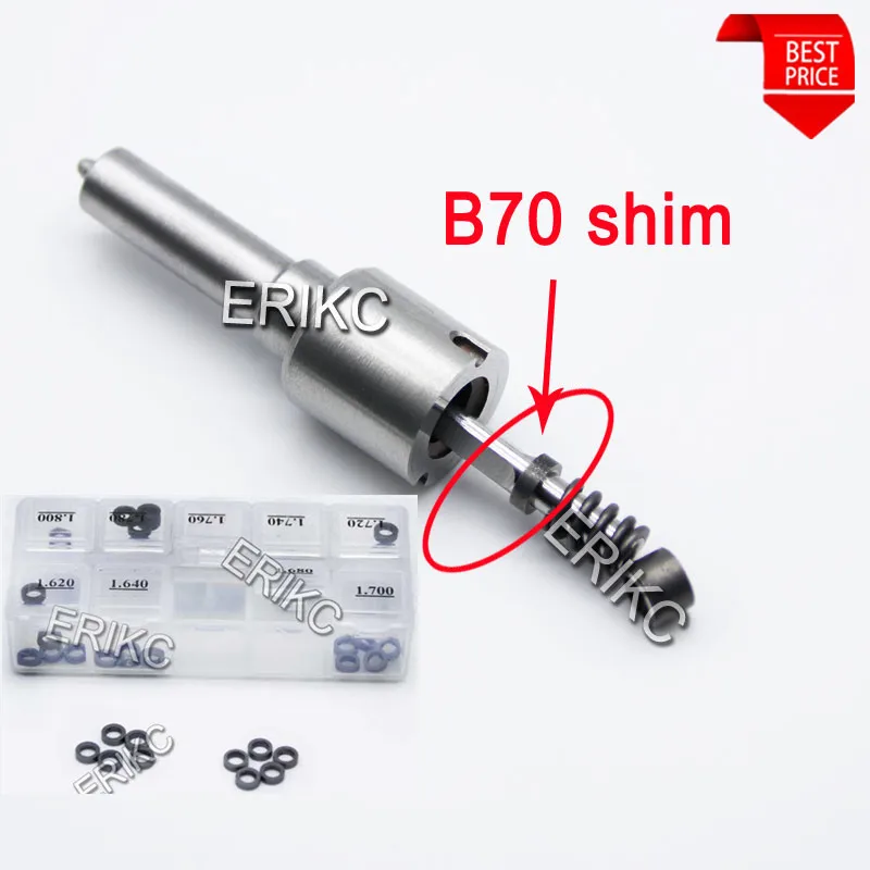 ERIKC 50 шт. B70 Shim 1,62-1,80 мм для Bosch Siemens Piezo B60 Размер 1,34-1,52 инжектор Регулировка B61 Размер 0,97-1,015 мм прокладка шайбы