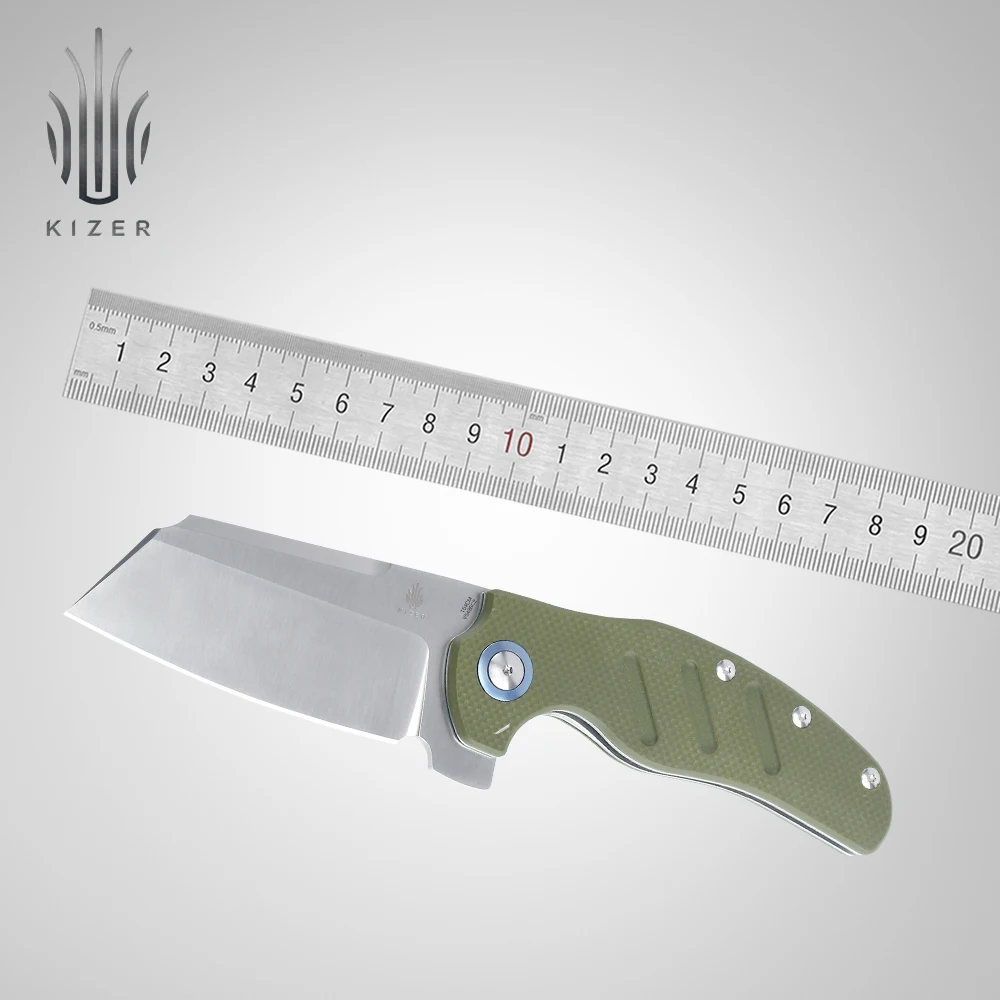 Kizer карманный нож XL овчарка большой складной нож Кливер используется для наружных кухонные инструменты, нож для кемпинга - Цвет: V5488C2
