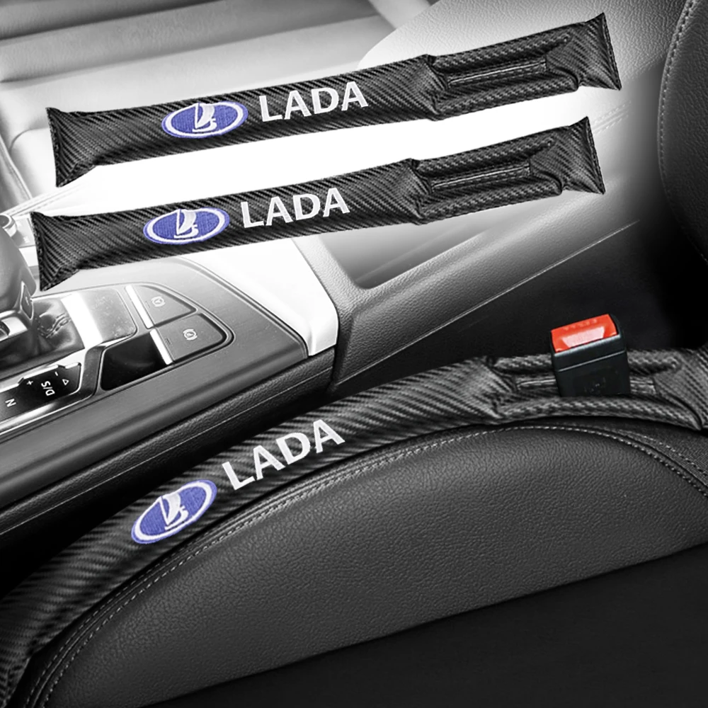 

2PCS Faux Leather Auto Seat Gap Pad Filler Spacer Slot Plug Car-styling Accessories For Lada Granta Kalina Priora Niva 2110 Xray