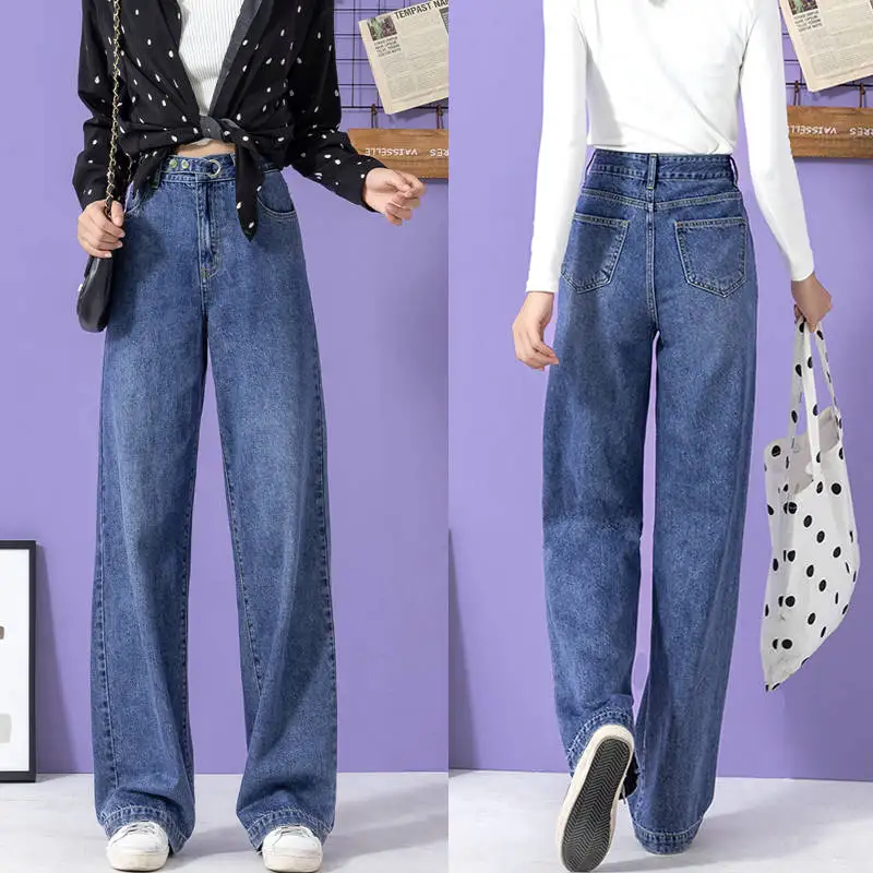 Fa9013 новинка осень зима женские модные повседневные джинсовые штаны женские джинсы с высокой талией