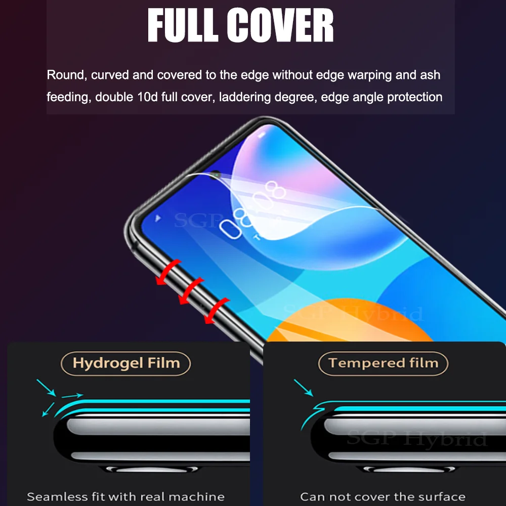 1-3 Hydrogel Cho Huawei P Thông Minh 2021 PPA-LX2 Bảo Vệ Màn Hình Trên Hồ Vĩ Y7a 2020 6.67 “ống Kính Máy Ảnh Phim Không Kính best phone screen protector