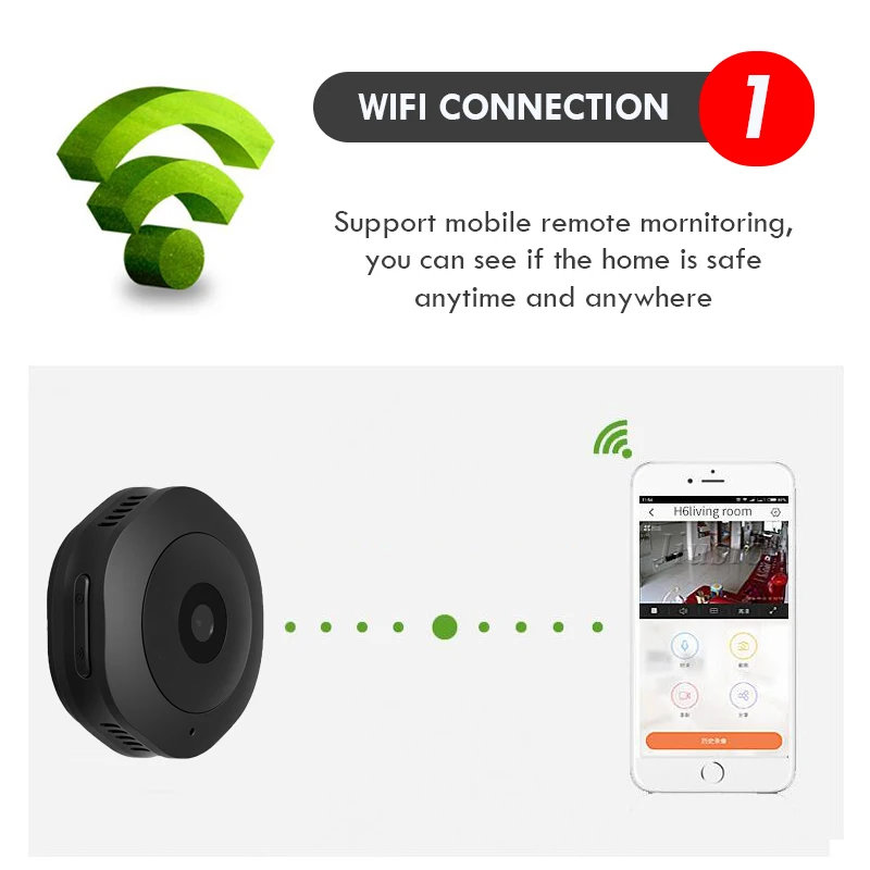 Residuos demanda Prohibición WiFi Mini Security Camara Espia Oculta Wireless Micro DVR Kamera Small  Night Vision Surveillance cctv Cam Support Hidden SD Card