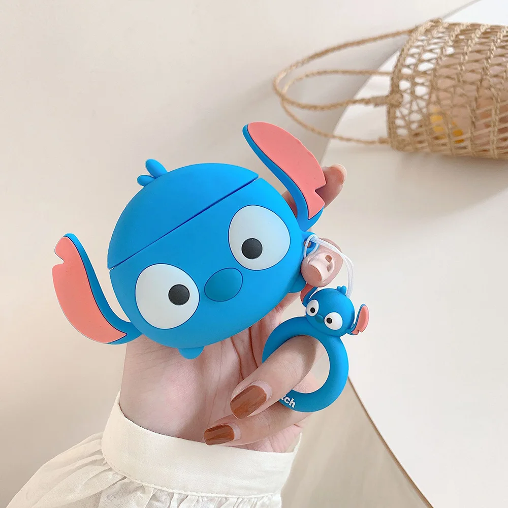 Милый мультяшный Мешок Мороженое Мягкий силиконовый чехол кукла для Apple Airpods 2 Чехол беспроводной Bluetooth наушники собачка Обложка Микки Coque - Цвет: GJ0641