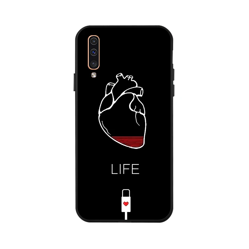 3D DIY Painted Case For Samsung A50 Case Silicon Black Case For Samsung Galaxy A40 A70 A60 A30 A10 A20 A20e A2 Core Cover Fundas - Цвет: X075