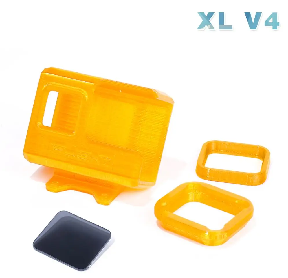 orange 3D чехол из термопластика с принтами крепление для камеры/протектор/держатель 30 °, полностью закрытый корпус с двумя с ND8 фильтр для gopro hero 5/6/7 для FPV XL V4/SL5/DC Рамка - Цвет: orange