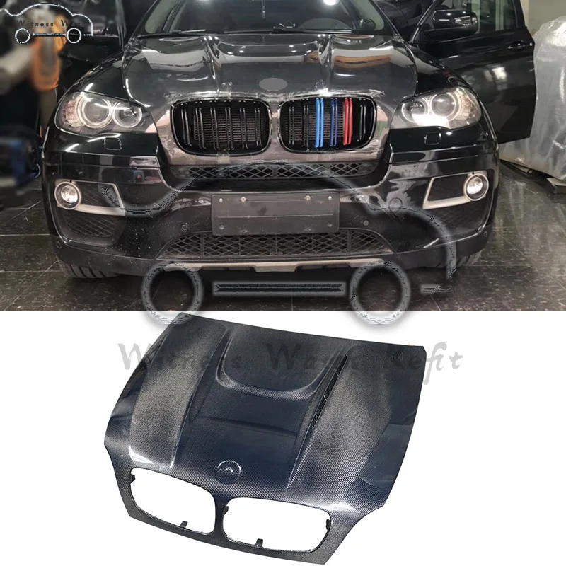 X5 X6 крышка капота двигателя из углеродного волокна капоты с комплектом кузова