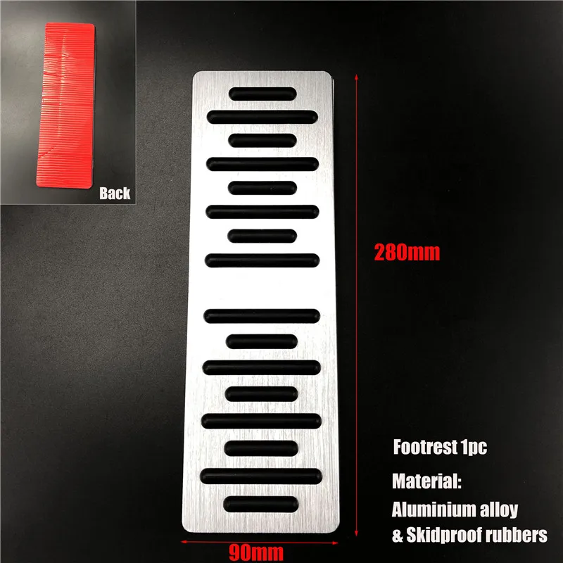 LHD For Audi E-Tron Q4 / Porsche Macan Macan S 2019- Car Accessories Foot Rest Plate Accelerator Fuel Brake Pedal Cover Pads