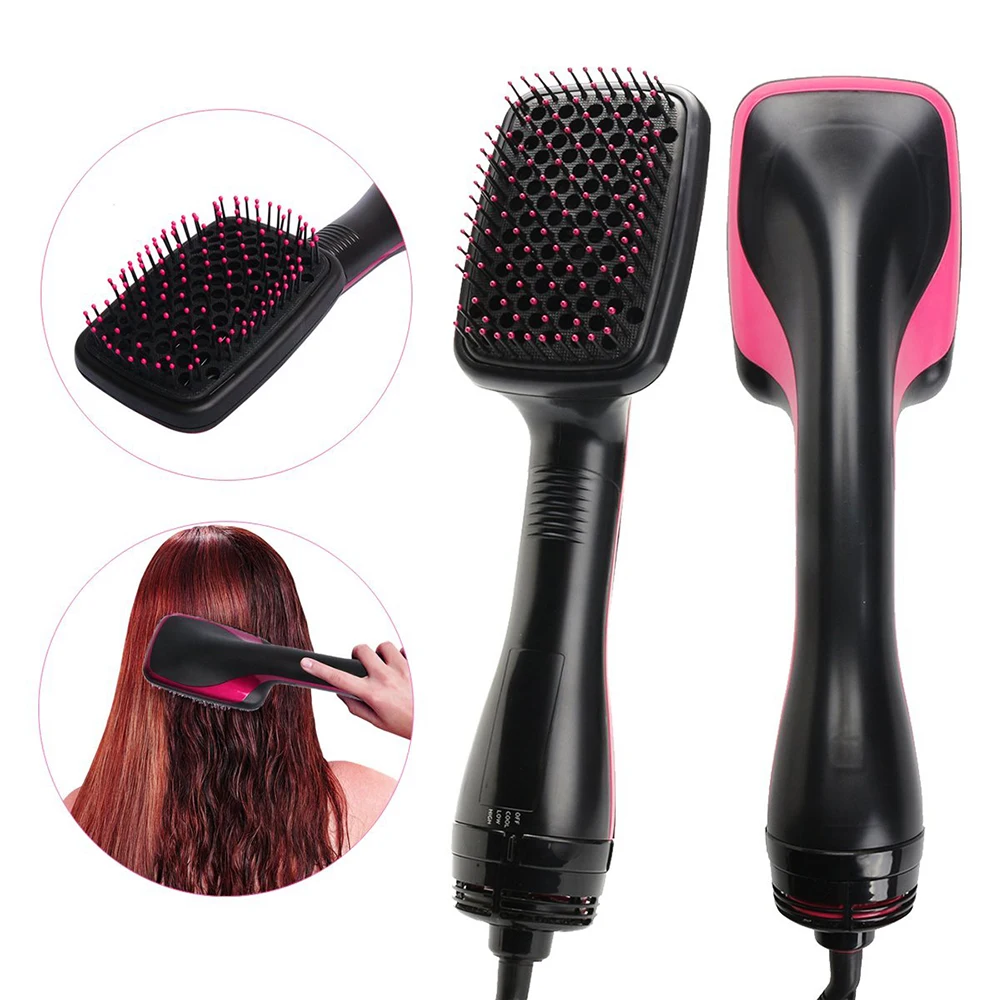 Secador de Cabelo e Volumizer Secador de Cabelo Escova de ar Alisador de Cabelo Passo Profissional Ventilador Rotativo Quente Pente um 23 Cheap Secadores de cabelo