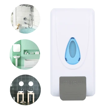 

1000ml Liquid Soap Dispenser Wall Mounted Hand Manual Soap Bottle Box Detergent Shampoo Dispensers Kitchen Bathroom Accessories