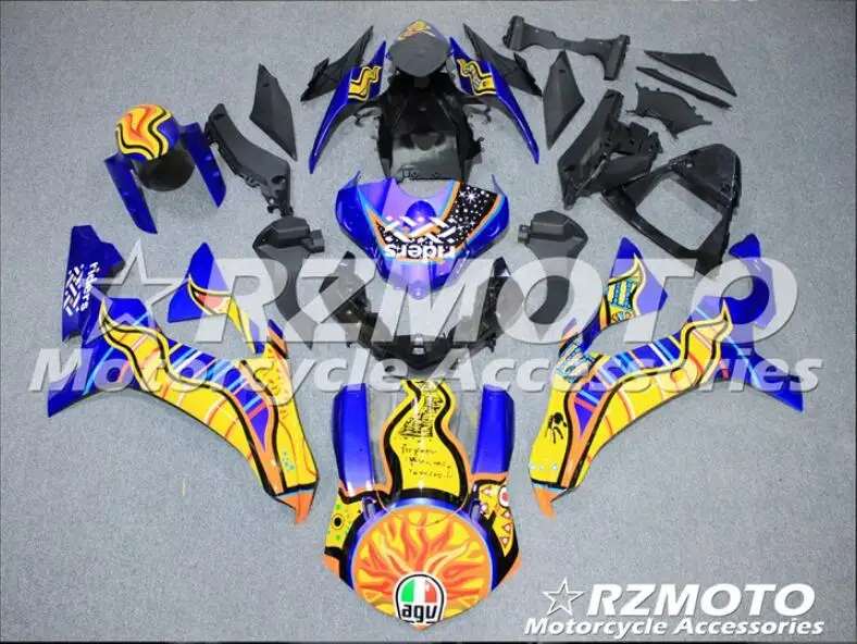 ABS форма мотоцикла Обтекатели подходят для Yamaha YZF-1000-R1- 15 16 17 18 Высокое качество обтекатель кузова набор на заказ - Цвет: same photo show