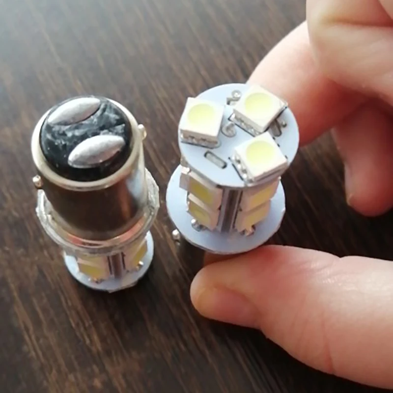 2шт S25 1157 13 светодиодный SMD 5050 P21/5W BAY15D Автомобильный задний стоп сигнал лампа белый