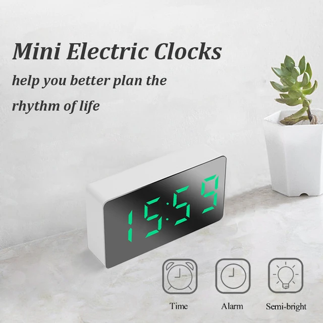 Orologio a LED da comodino sveglie digitali da tavolo orologio da tavolo  elettronico orologio da tavolo Snooze sveglia sveglia digitale - AliExpress