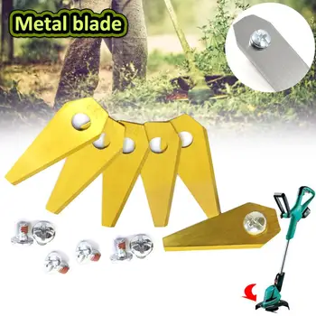 

18Pcs Top Quality Titanium Coated 1mm Automower Lawn Mower Blade Set for Bosch Indego 49*19mm