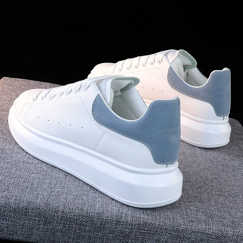 Zapatos de moda para hombre, zapatillas de tabla transpirables blancas, rojas, pequeñas, deportivas de ocio para parejas