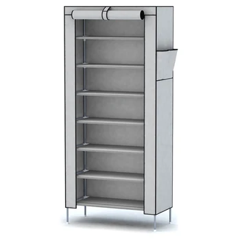 

8-Layer 7-Shelf Dustproof Shoe Rack Closing Door Shoe Storage Organizer Space-Saving Shelf Cabinet Home Furniture Keep Room Neat